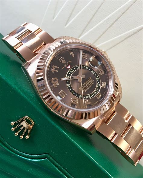 rolex sky dweller rosegold|rolex occasion sky dweller.